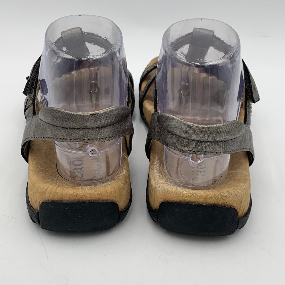 Taos Award Sandal Silver Pewter Leather Studded Women 7 Comfort Arch Support - Picture 5 of 11